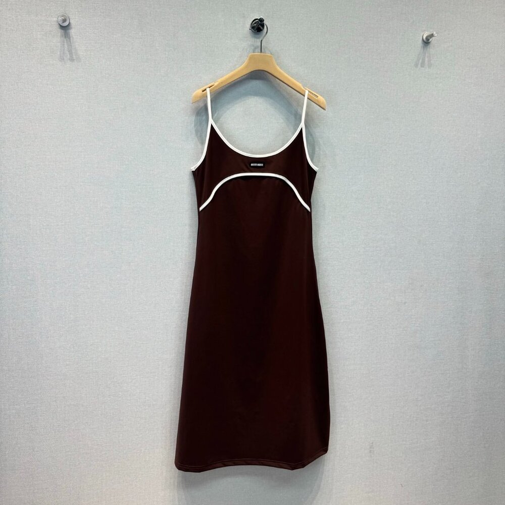 Miu Miu Brown Slip Dress